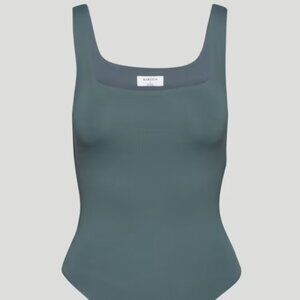 Babaton Contour Bodysuit (smoky emrald green)